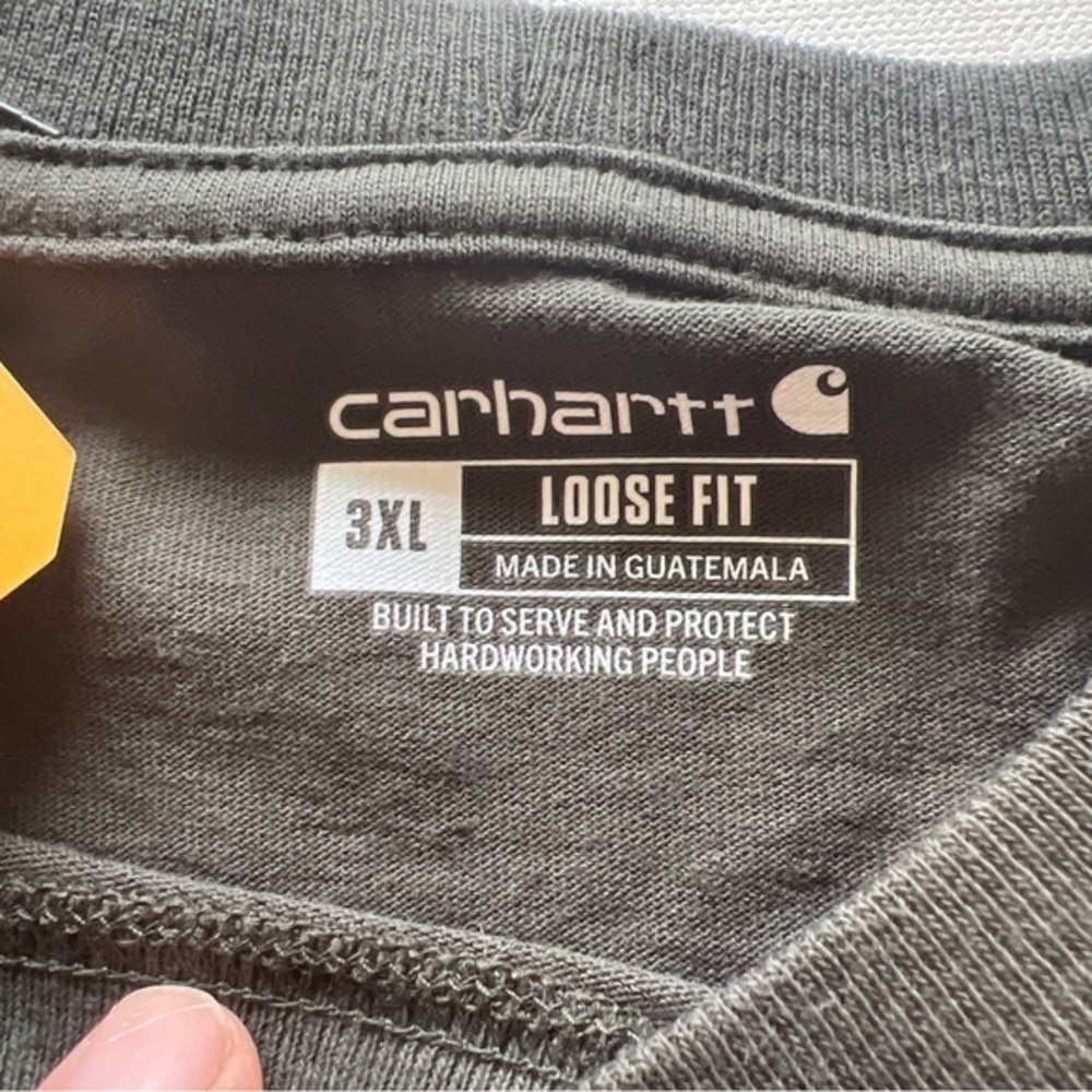 NWT Carhartt Men’s Original Fit Pocket Tee Black SS Size 3XL (Z) - Picture 4 of 4